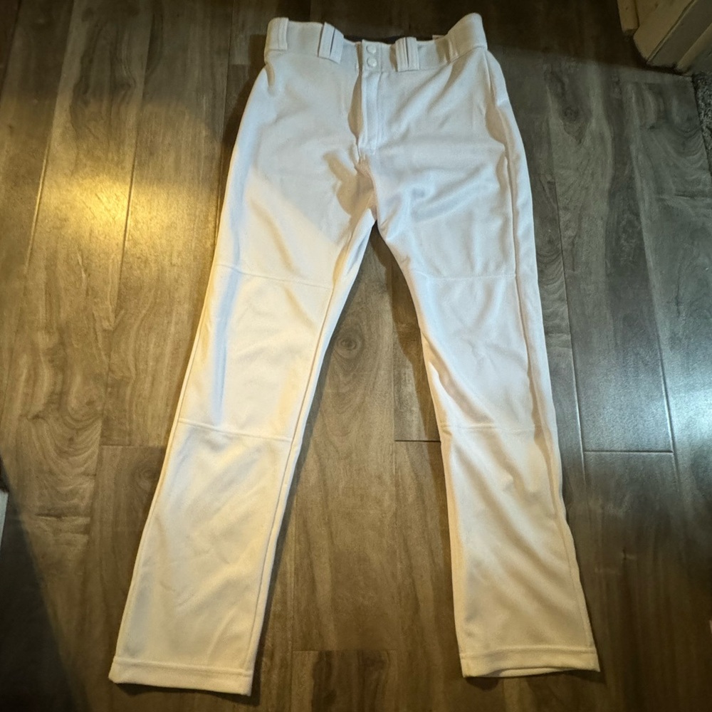 White baseball pants